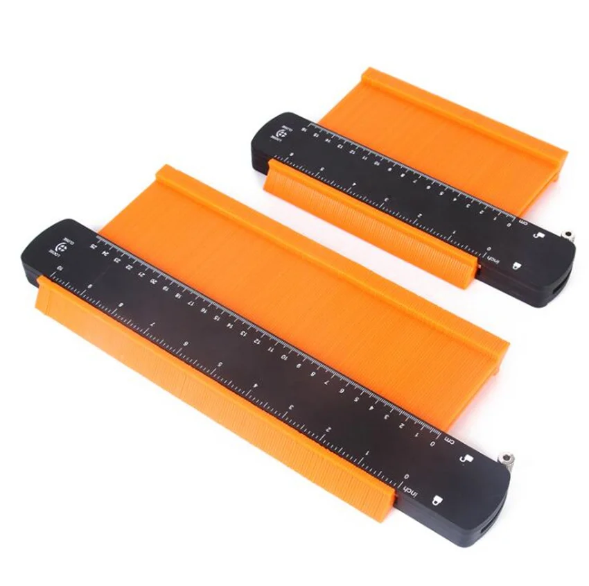 

Adjustable Contour Gauge Profile Tool Alloy Edge Shaping Wood Measure Ruler Laminate Tiles Gauge Duplicator 5/6/10 Inch