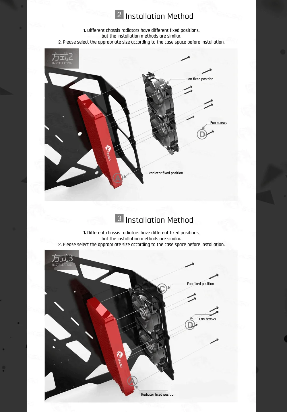 Bykski B-RD120-TN, 120 мм Однорядные радиаторы, 29 мм толщина, стандартные радиаторы водяного охлаждения, подходит для вентиляторов 120*120 мм