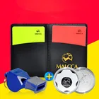 Набор пластиковых силиконовых свистков свисток для футбола, спорта на открытом воздухе, с набором карт красного и желтого цвета