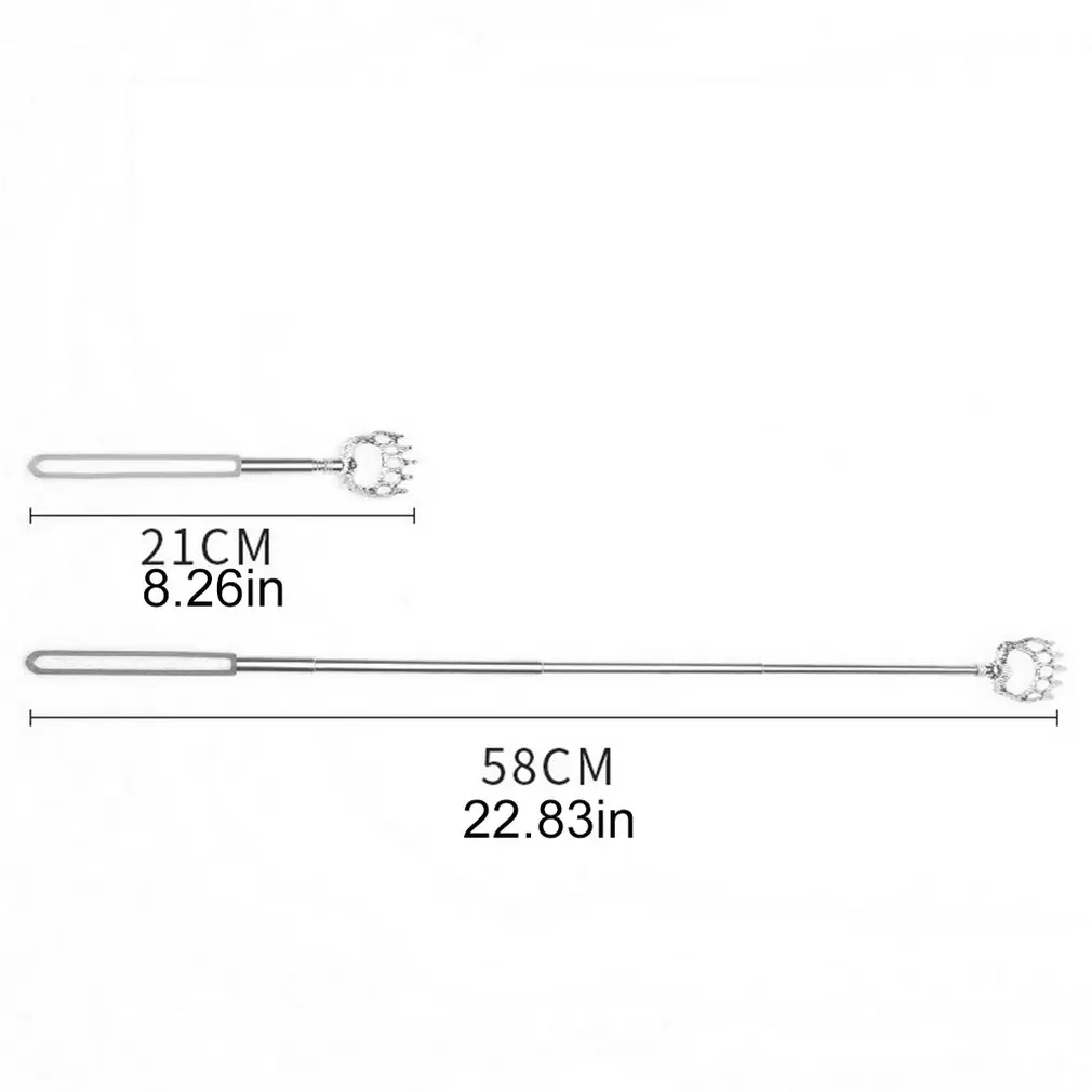 

Bear's Claw Scratching Device Convenient Massage Scratching Device Stainless Steel Retractable Scratching