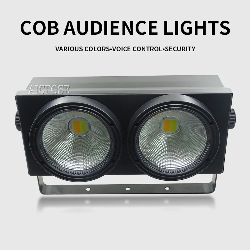 2 глаза 2x100 Вт LED COB DMX сценический эффект поворосветильник свет холодный и теплый