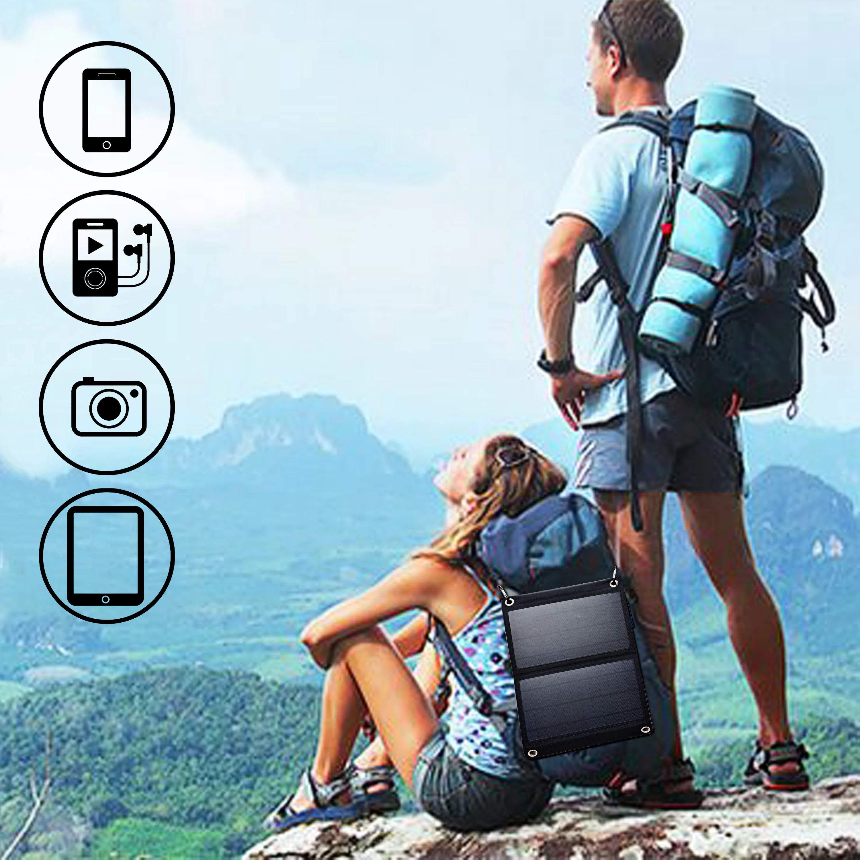 

Exquisite workmanship charge bag 14W foldable solar charger for out door outdoor sport