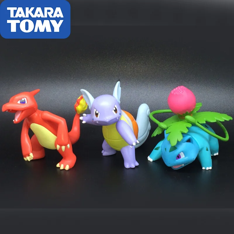 

TAKARA TOMY Pokemon Large Joint Movable Action Fight Ivysaur Charmeleon Wartortle Doll Toys Children Gifts