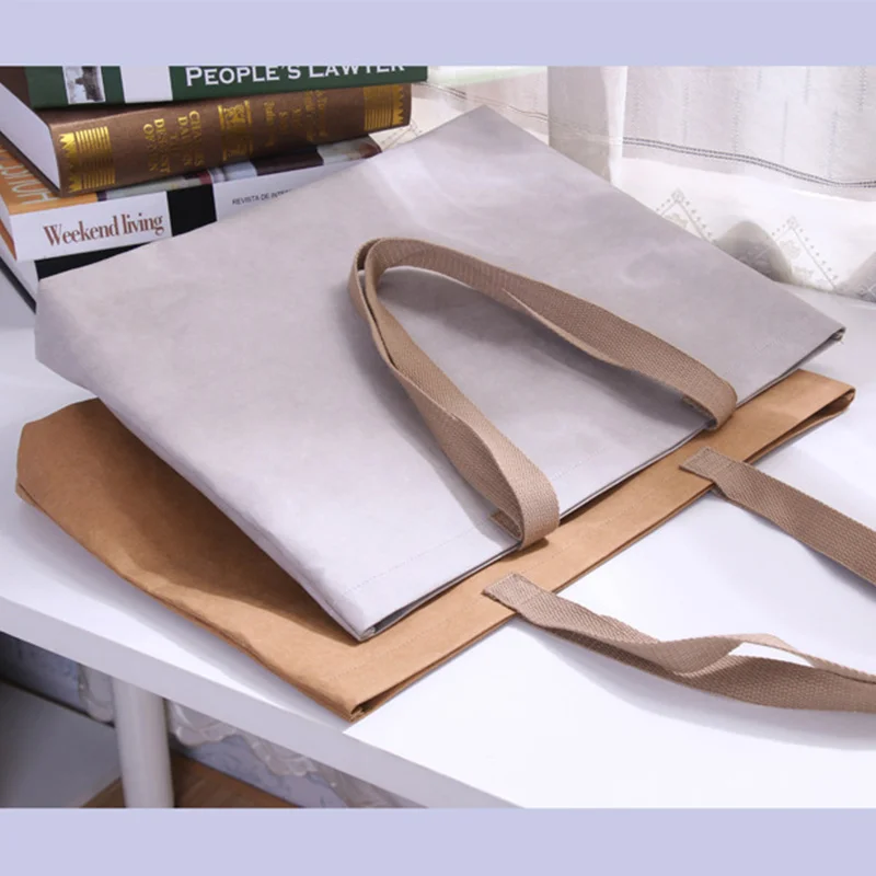 Сумка на плечо в стиле унисекс из крафт-бумаги