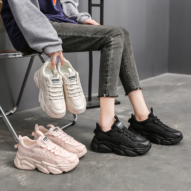 

CRLAYDK Fashion Sneakers for Women Outdoor Light Weight Trainers Casaul Running Shoes Heighten Sports Comfy Tennis Damen Schuhe