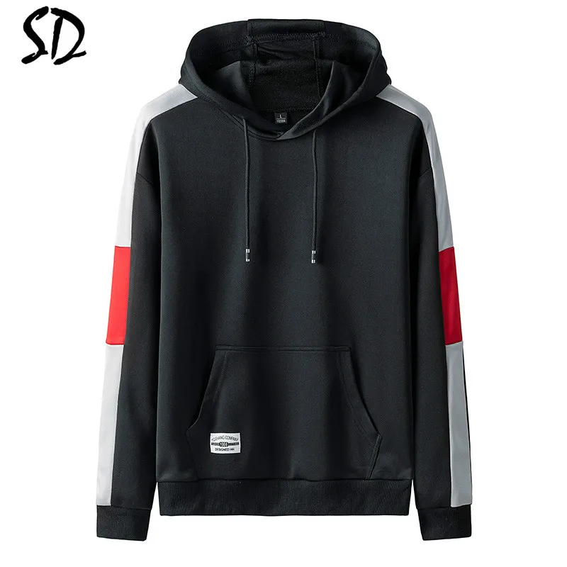 Толстовка мужская с длинным рукавом модная повседневная утепленная флисовая