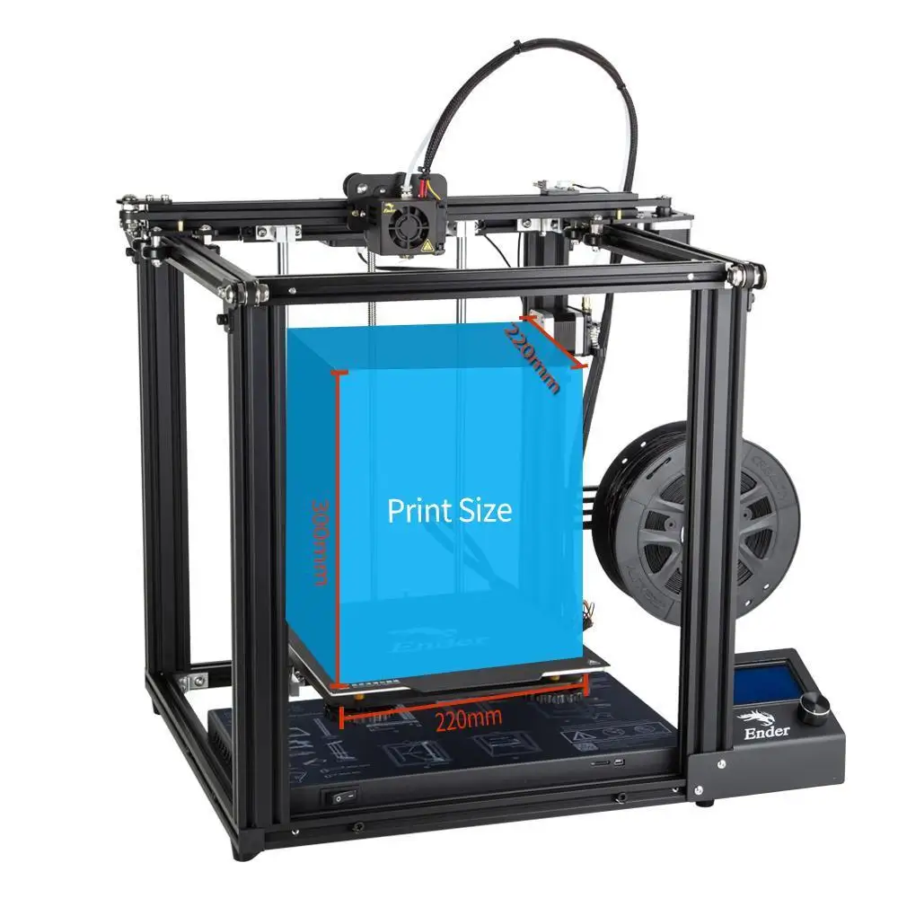 CREALITY 3D Ender-5 встроенная Магнитная конструкция выключение питания возобновление