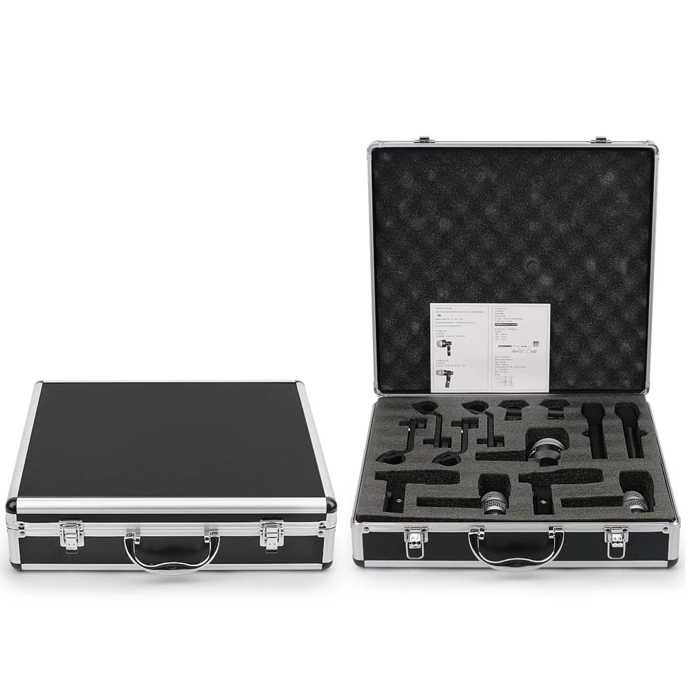 Набор проводных динамических барабанных микрофонов набор басов Tom/Snare & Cymbals для