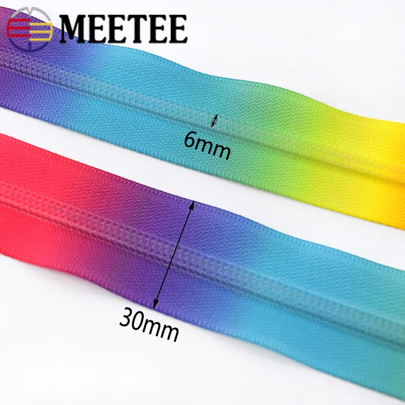 2/4/10 метров 5 # разъемная застежка молния с принтом нейлоновые застежки молнии для