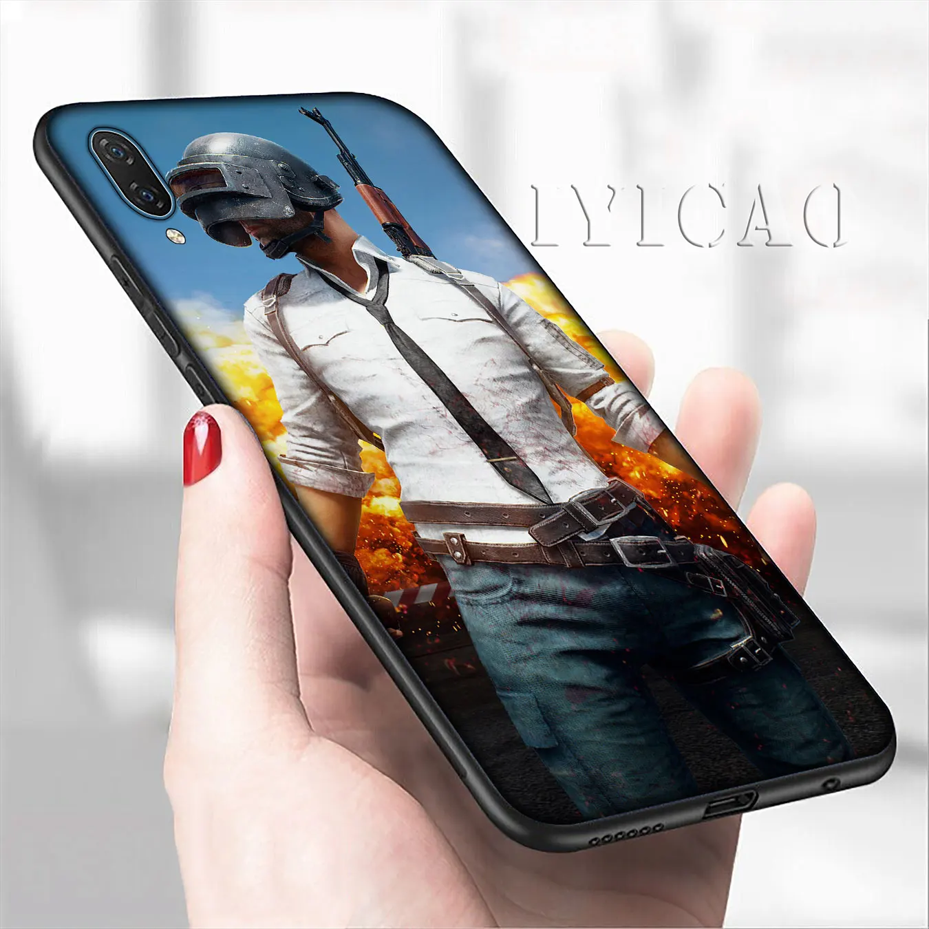 IYICAO PUBG 98K Game Art Soft Phone Case for Xiaomi Mi 10 9 9T A3 Pro CC9 CC9E 8 SE A2 Lite A1 6 pocophone f1 Mi9 | - Фото №1