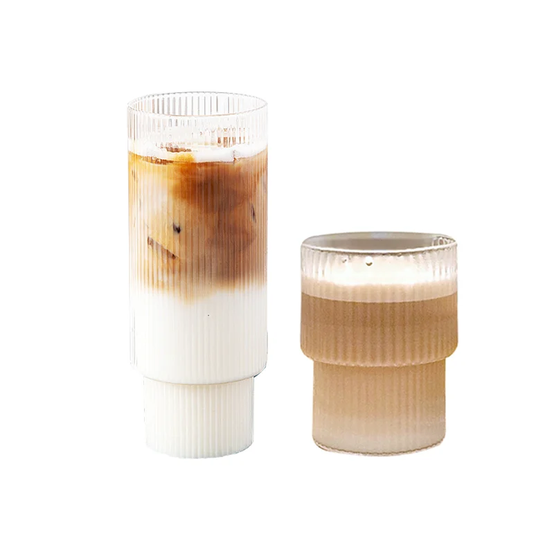 

Origami Style Glass Cup Transparent Tea Coffee Mug Ice Beer Cup Heat Resistant Insulated Glass Cup Creative Milk Juice Mug