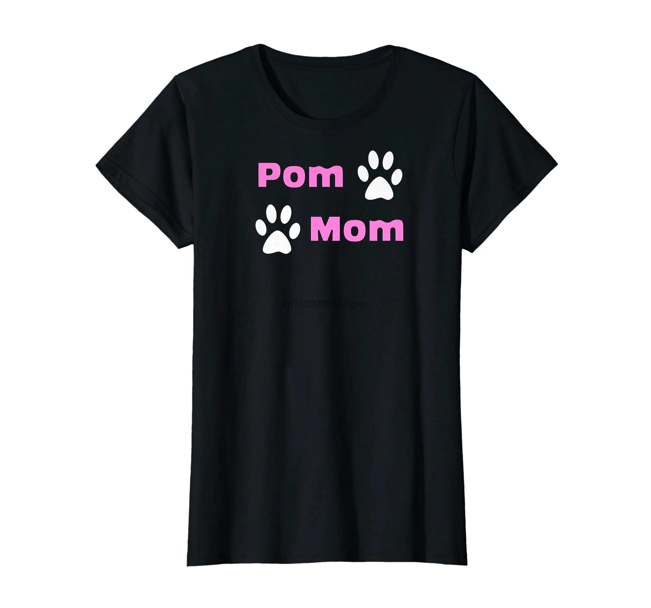 Для женщин s Pom Mom Шпиц футболка &quotВлюбленные&quot для матерей Футболка черный| |