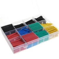 530pcs 21 heat shrink tubing tube sleeving wrap cable wire 5 color 8 size case