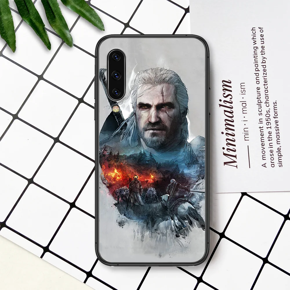 

Witchers Game Phone Case For Samsung Galaxy A 3 5 7 8 10 20 20E 21S 30 30S 40 50 51 70 71 black Funda Painting Bumper Pretty