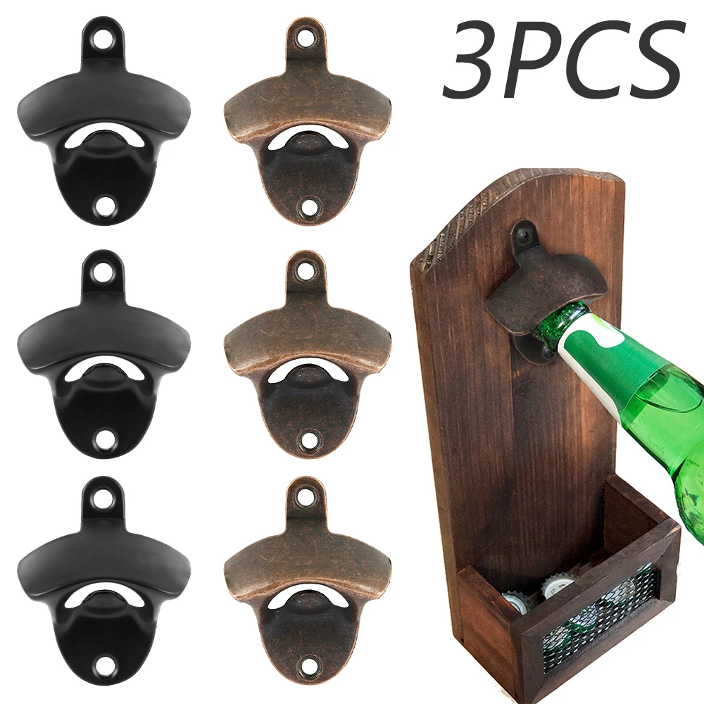 3 шт. открывалка для пива винтажная бутылок с настенным креплением старинный