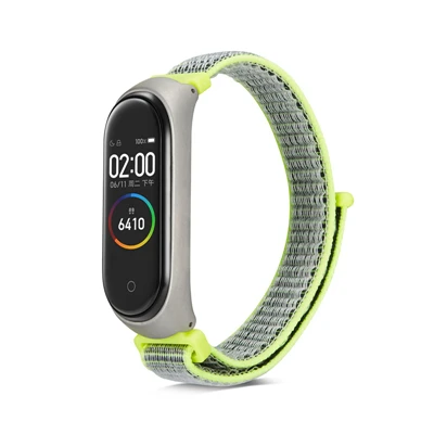 flash with frame Браслет для Xiaomi mi Band 4 3 спортивный ремешок нейлоновый ремешок на запястье для Xiaomi mi Band 4 ремешок для часов браслеты mi band 4 браслеты - Цвет ремешка: flash with frame