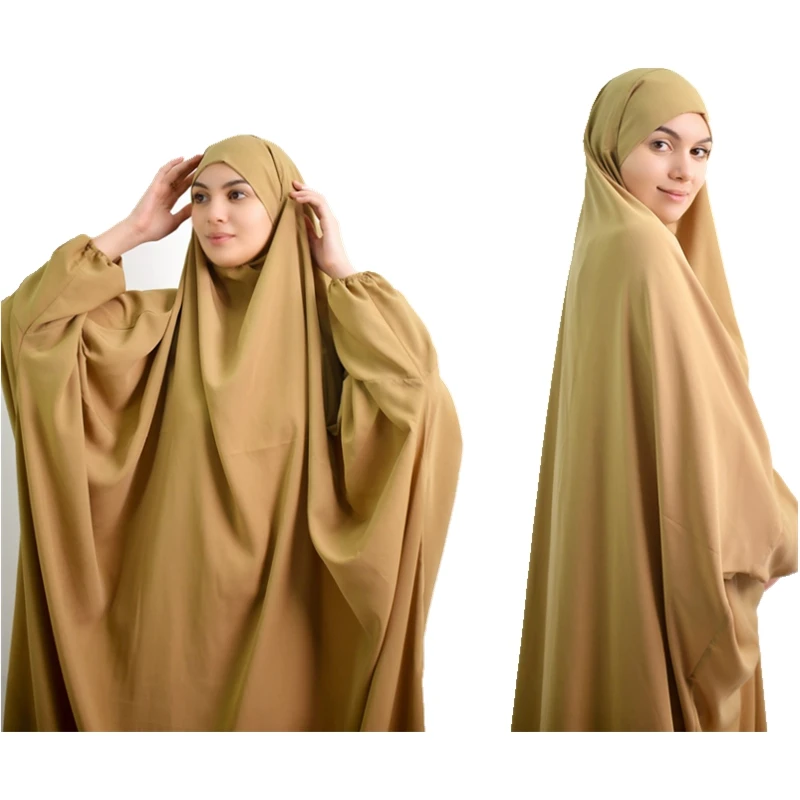 

Традиционная модная одежда Eid мусульманский женский хиджаб, длинная одежда Jilbab Abaya Khimar с полным покрытием Рамадан, мусульманская одежда