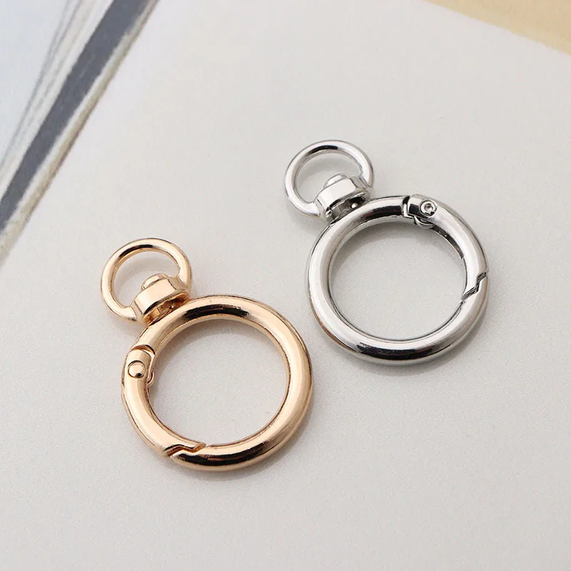 

New Round Shape Metal Keychain Accessories Charms Key Chains for Man Women Lanyard Car Key Holder Wallet Keyring Creative Gift