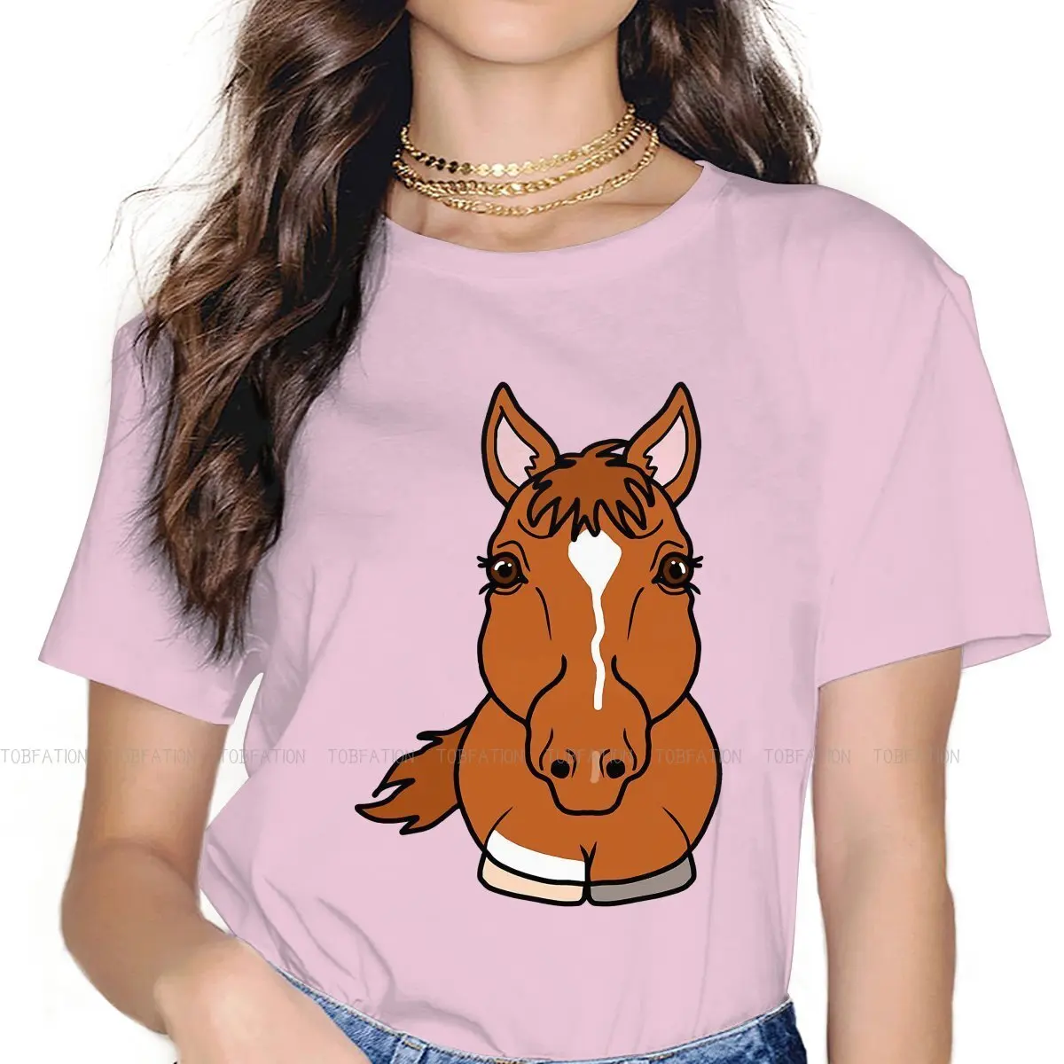 

Secretariat Unique TShirt for Girl Horse Top Quality Creative Graphic T Shirt Hot Sale