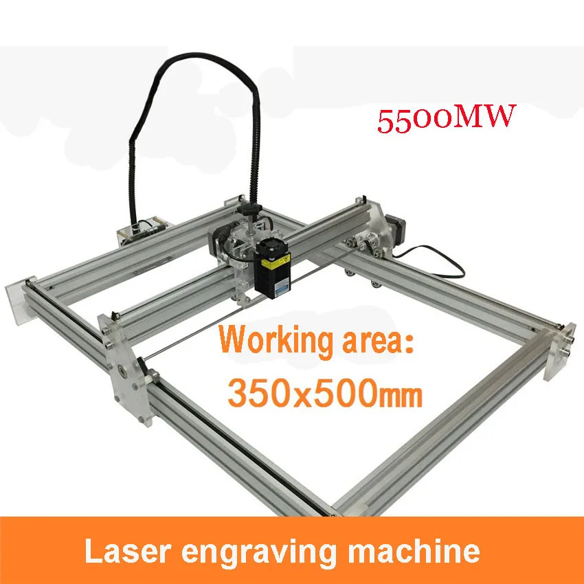 

DIY мини лазерные машины 5500 мВт большой формат 350 мм * 500 мм водяной лазерный гравировальный станок