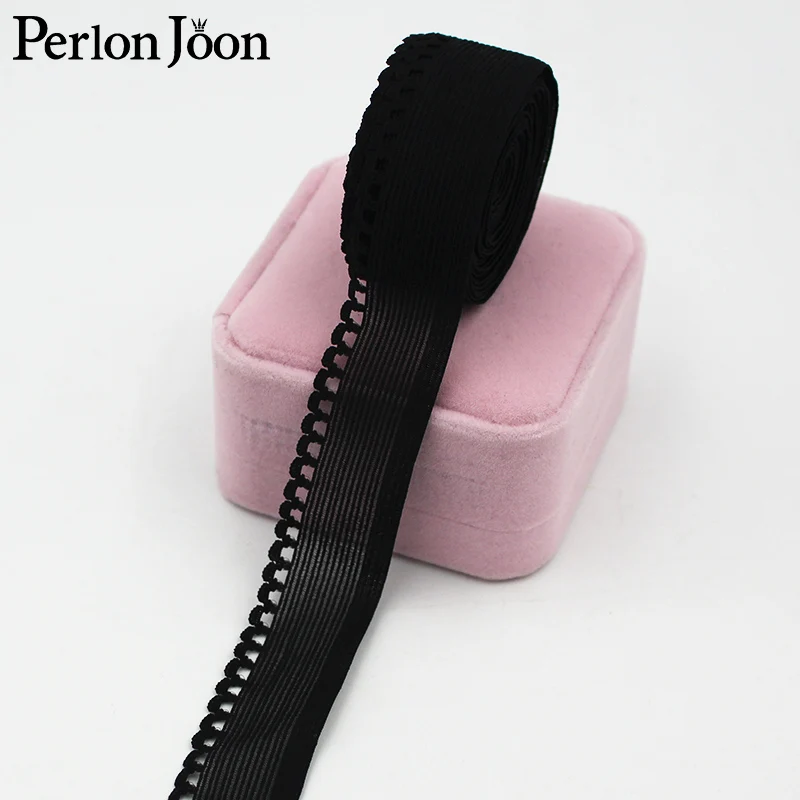 5 ярдов/лот 2 3 см в ширину Черный и белый цвета сетки односторонние волны с