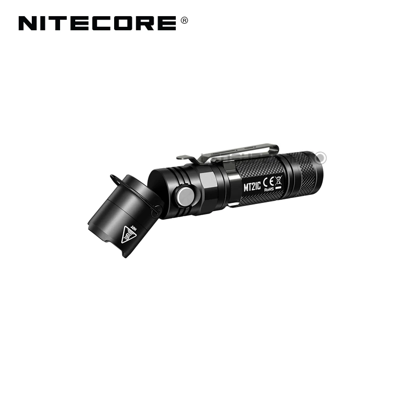 저렴한 Nitecore-L 자형 작업 조명 MT21C 1000 루멘, 컴팩트 EDC 토치, 90 각도 조절 손전등, 마그네틱 베이스 포함