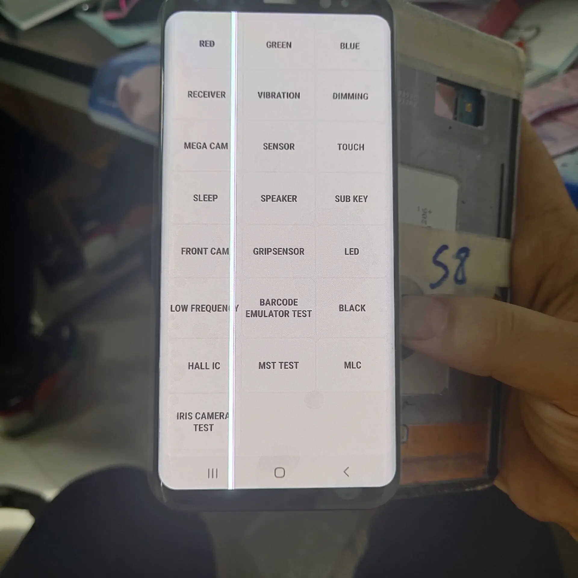

Lines dots burn Super AMOLED For Samsung Galaxy S8 G950 G950F Touch Screen Digitizer LCD Display With Dead pixels burn