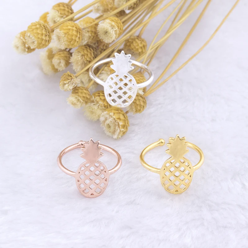 Минималистичное ювелирное изделие кольцо с ананасами Anillo 2019 лучший подарок