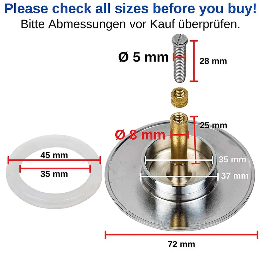 

72MM Bath Plug Sink Plug Bathroom Universal Basin Plug Detachable Adjustable Manual Lift Drain Plug Kitchen Accessories