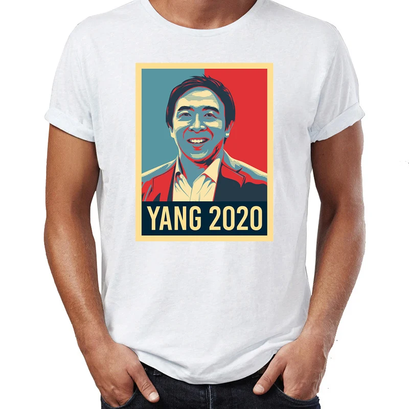 Мужская футболка Andrew Yang 2020 Gang Freedom Dividend Democracy Dollar John Awesome Art Tee | одежда