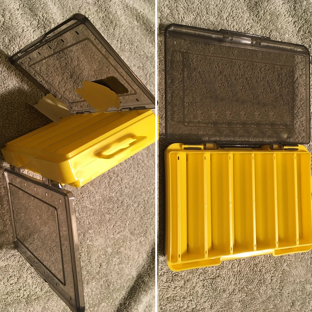 

Fishing Box 12 Compartments Fishing Accessories Lure Bait Hook Boxes Storage Double Sided High Strength Fishing Tackle Box