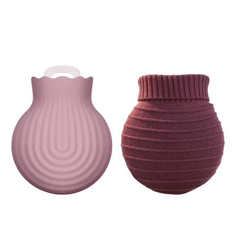 Lilac purple S Силиконовая бутылка для горячей воды, впрыска воды, грелка для рук, горячий компресс, бытовая безопасность, Взрывозащищенная грелка - Цвет: Lilac purple S