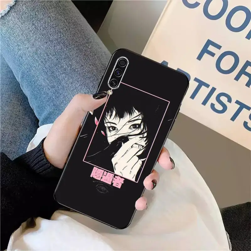 

Sad Japanese high quality Phone Case For Samsung galaxy S 9 10 20 A 10 21 30 31 40 50 51 71 s note 20 j 4 2018 plus