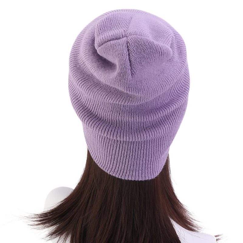 

Men Women Winter Knit Slouchy Beanie Hat Unisex Classic Neon Solid Color Harajuku Hip Hop Snow Ski Skull Cap Ear Warmer