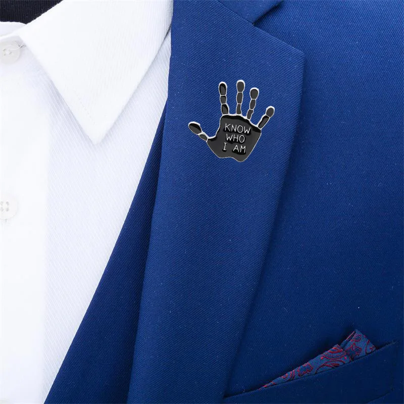 Узнать кто я смешной эмаль отворот булавка воротник булавки брошь рюкзак с