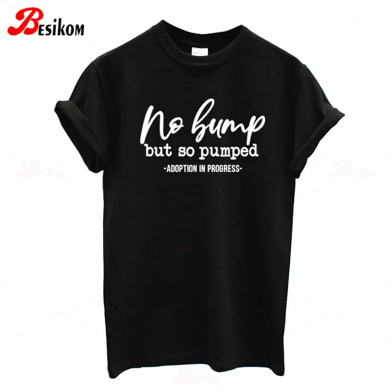 Женская футболка с буквенным принтом Besikom летняя повседневная коротким рукавом