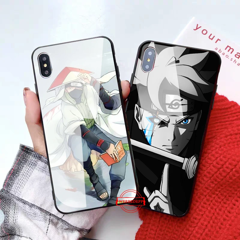 

Akatsuki logo Naruto Glass Phone Case for Apple iPhone 11 Pro X XS Max 6 6S 7 8 Plus 5 5S SE