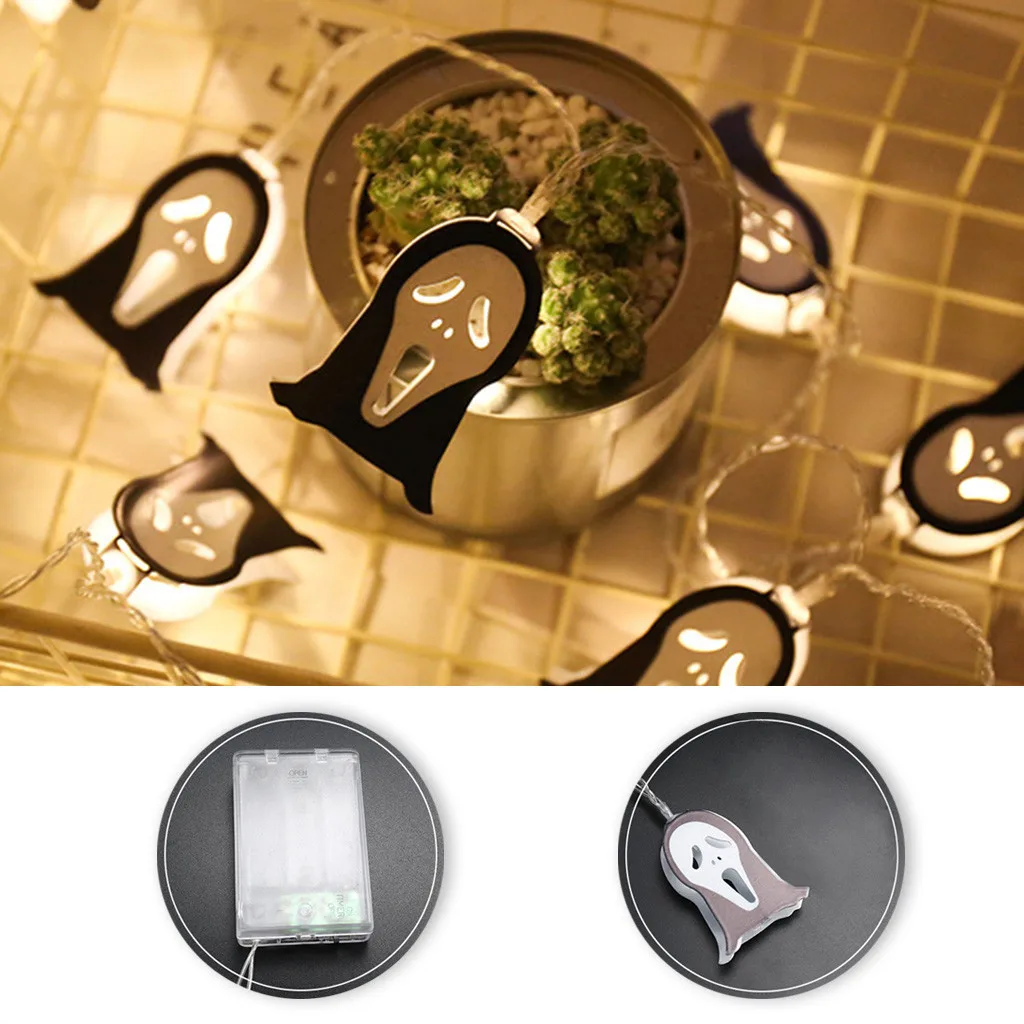 2019 креаткреативный фонарь для Хэллоуина светодиодный светильник железный