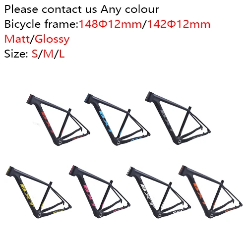 Сливовый Полная рама карбоновая для горного велосипеда 29er китайская MTB велосипедная рама BSA T800 карбоновая рама 29er карбоновая рама для велосипеда запчасти - Цвет: Сливовый