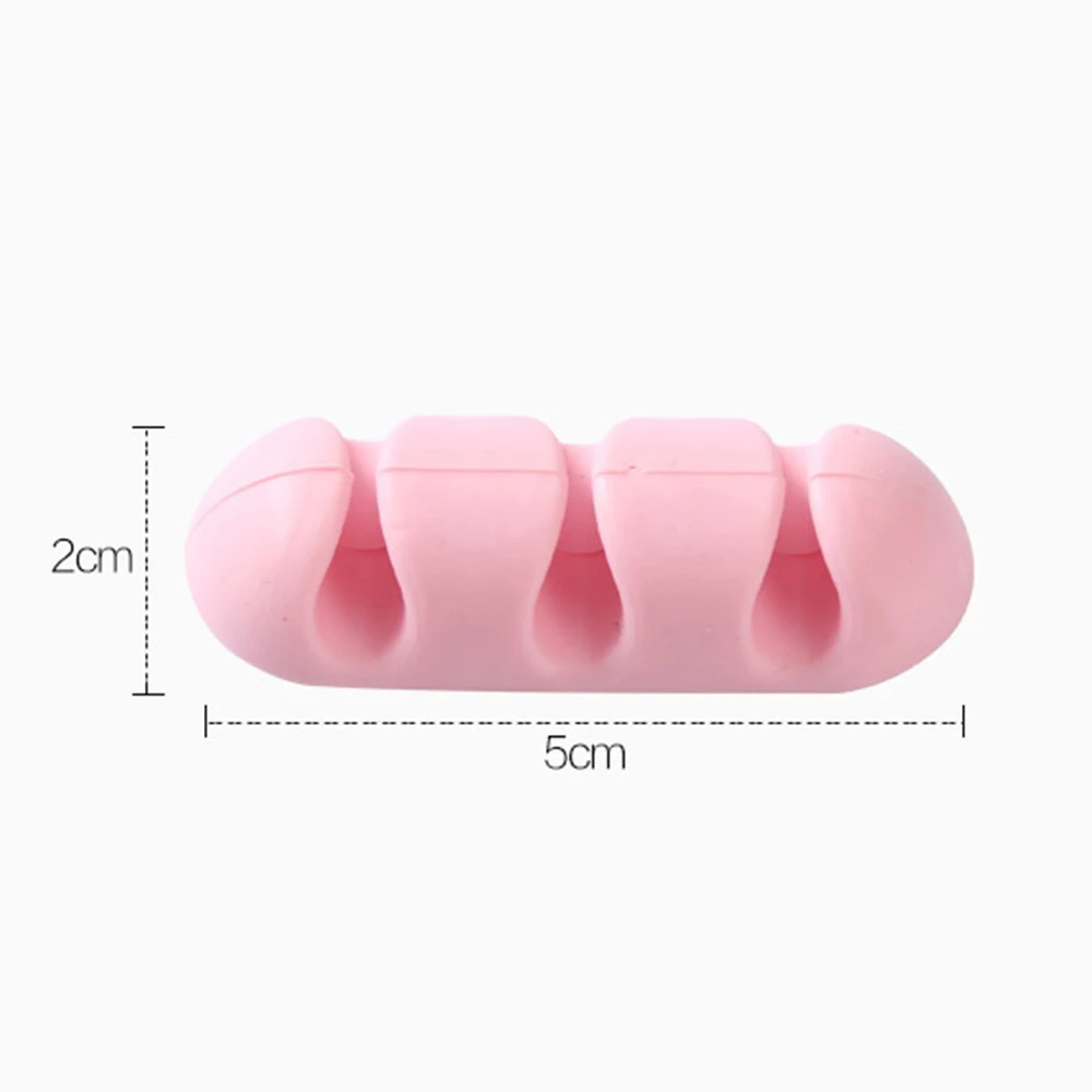 2 Pcs 2019 Cute Cable Fixed Storage Headphone Headset Wire Wrap Cord Winder Organizer Collector Silica | Дом и сад