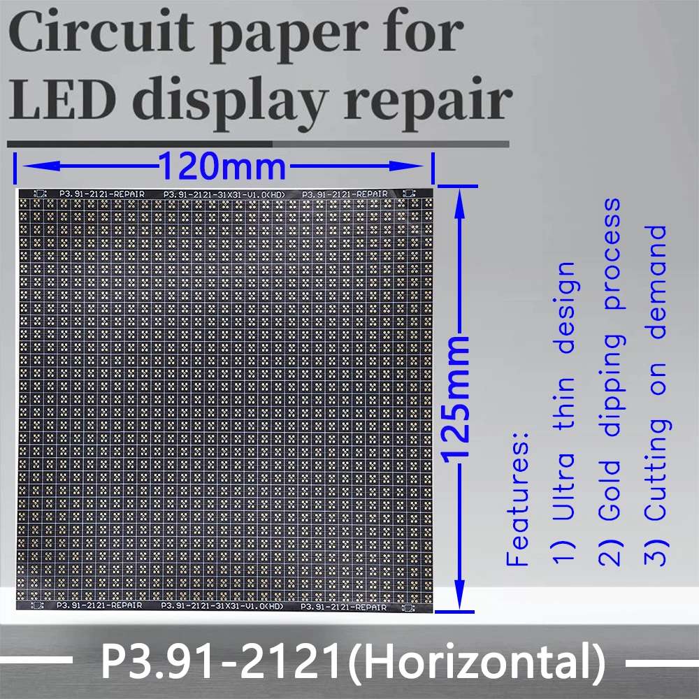 Série de Papel para Reparar Pcb durante a Instalação Circuito Módulo Pad Repair P3.91-2121 – 2724 120x120mm Almofada P3.91 Led Pwb