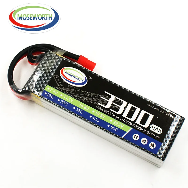 4s lipo батарея 148 v 3300 мач 40c 60cfor rc вертолет rc