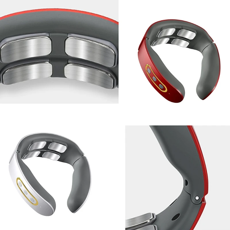 

Neck Massager with Heat Intelligent Wireless Electric 4 Massage Heads Pulse U2JD