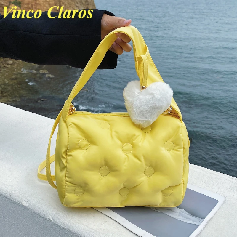 

Luxury Brand Space Cotton Shoulder Crossbody Bags for Women 2021 New Purse and Handbags Designer Soft Leather Sac A Main Fashion