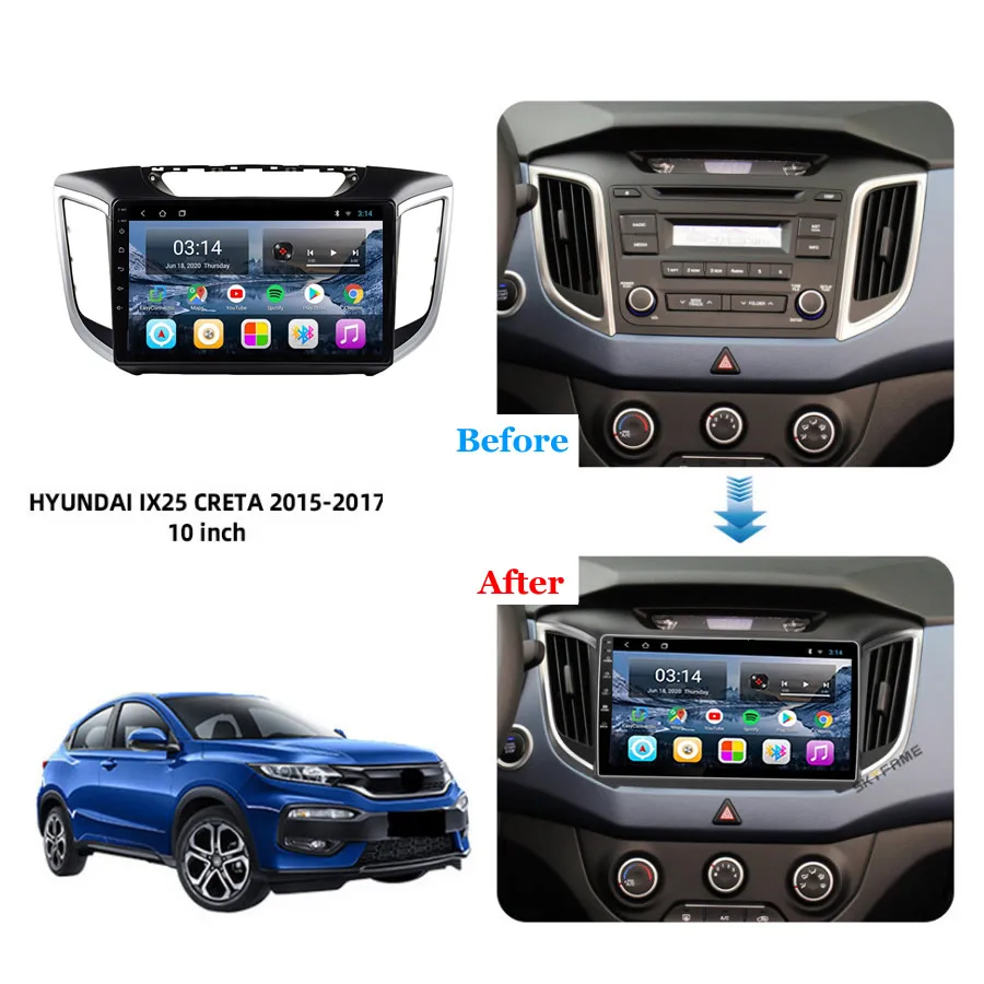 Автомобильная Мультимедийная система стерео-система на Android 10 с GPS видеоплеером