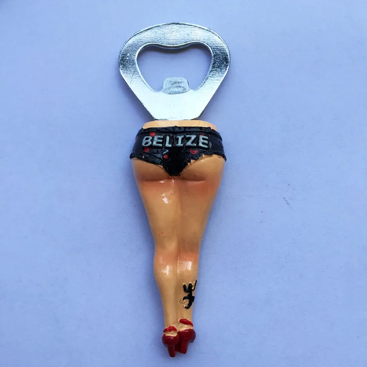 

QIQIPP Belize Travel Memorial Fridge Magnet Sexy Beauty Creative Bottle Opener