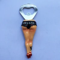 qiqipp belize travel memorial fridge magnet sexy beauty creative bottle opener