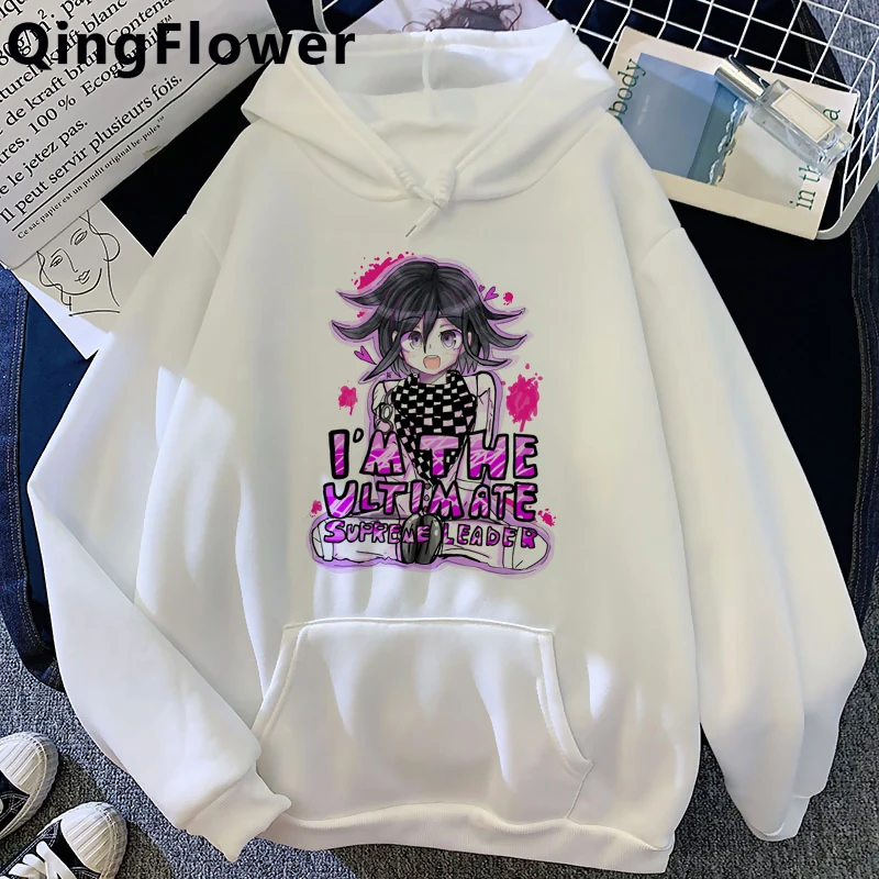 

Мужские толстовки Danganronpa Monokuma Mikan Tsumiki с рисунком из аниме, мужские толстовки большого размера