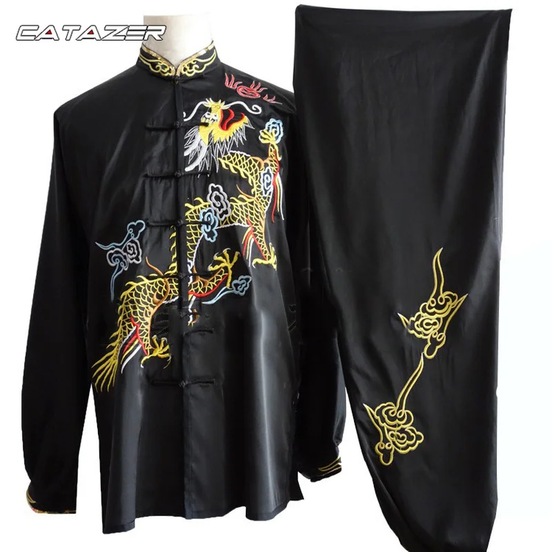 

Chinese Wushu Competition Suit Kung Fu Robe Martial Arts Tai Chi Uniforms Wing Chun Jacket Pants Need Your Measurements