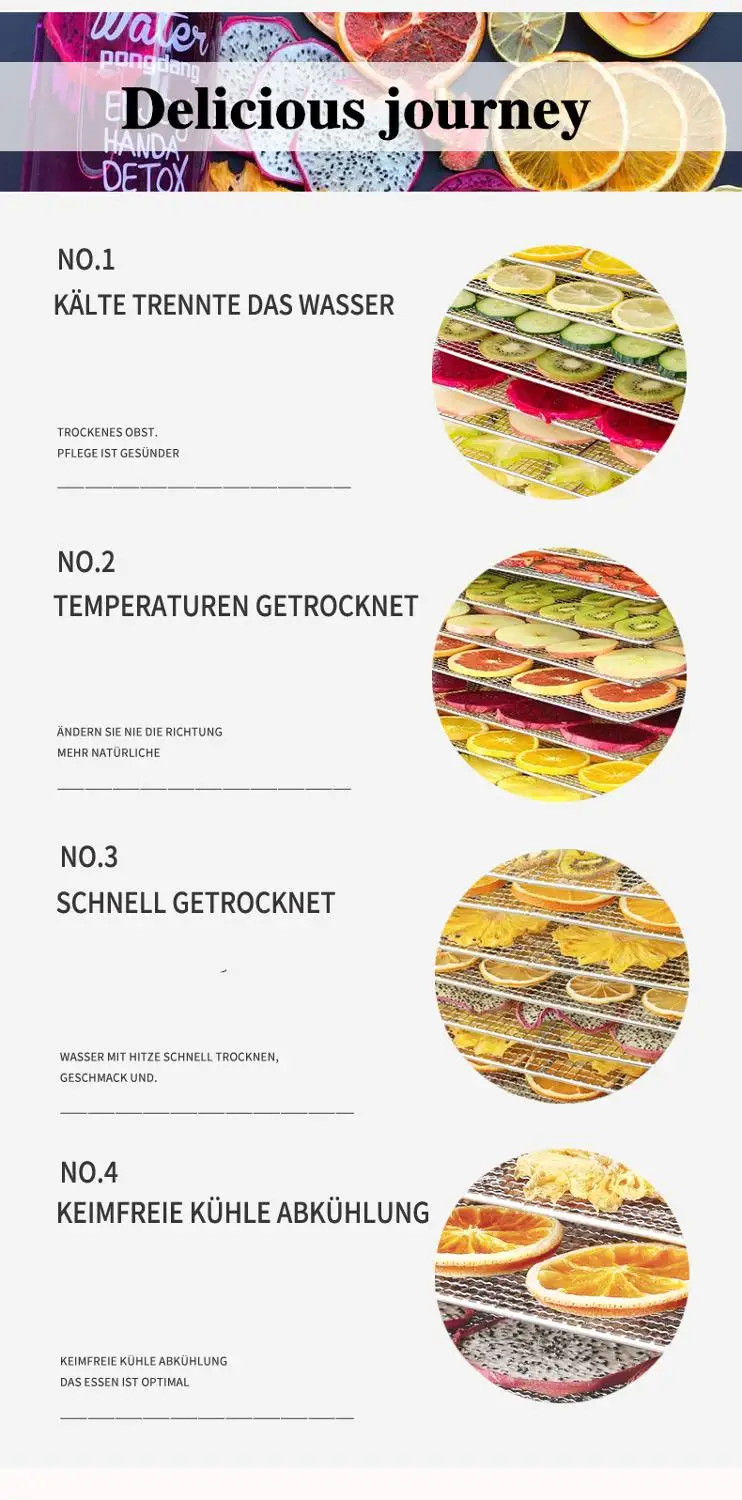 

SUSWEETLIFE Dried fruit machine, household small food dryer, fruit and vegetable drying oven, pepper soluble bean food dryer.